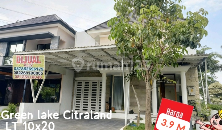 Termurah Rumah 2 Lantai di Green Lake Citraland Siap Huni Dekat dengan Play Ground