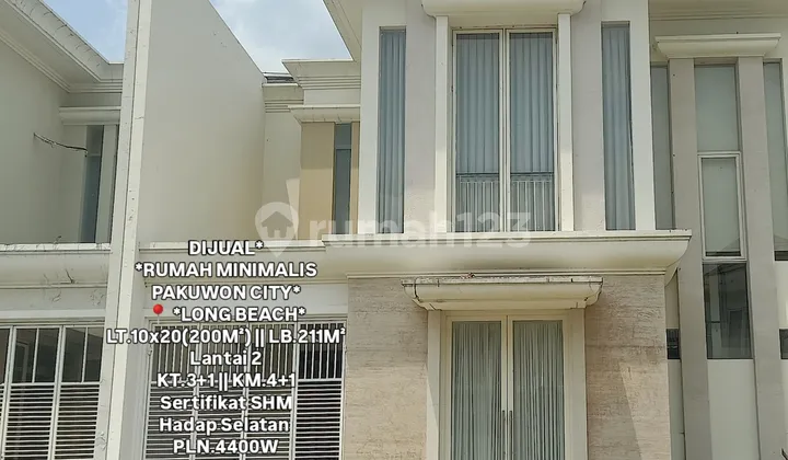 Dijual Rumah 2 Lantai Long Beach Pakuwon City Surabaya