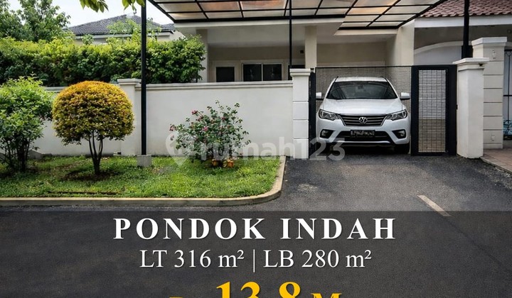 Dijual Rumah Super Nyaman di Area Tenang Pondok Indah