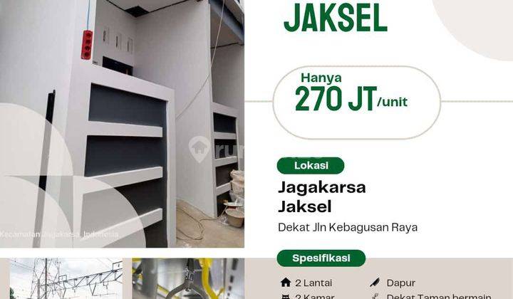 Rumah Murah Minimalis 2 Lantai Dijagakarsa Jakarta Akses Motor  2