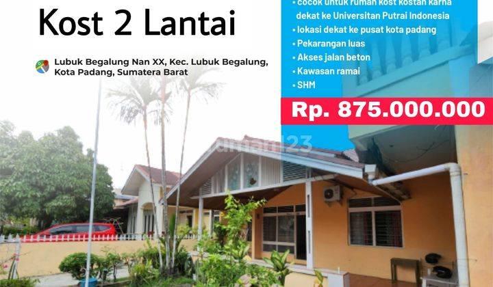 Jual Rumah Kost Dekat Upi Padang 1