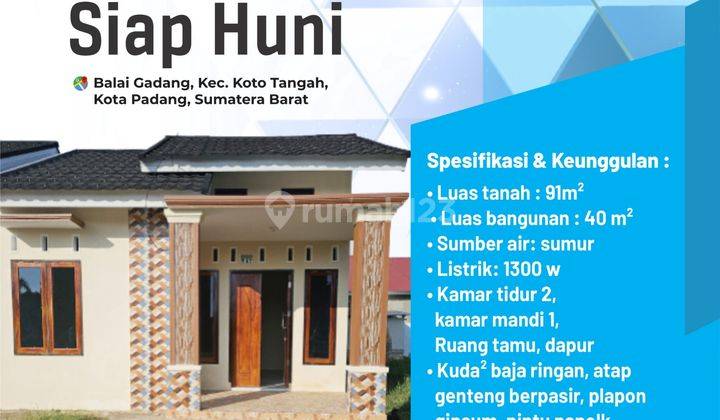 Rumah Siap Huni Minimalis di Padang 1