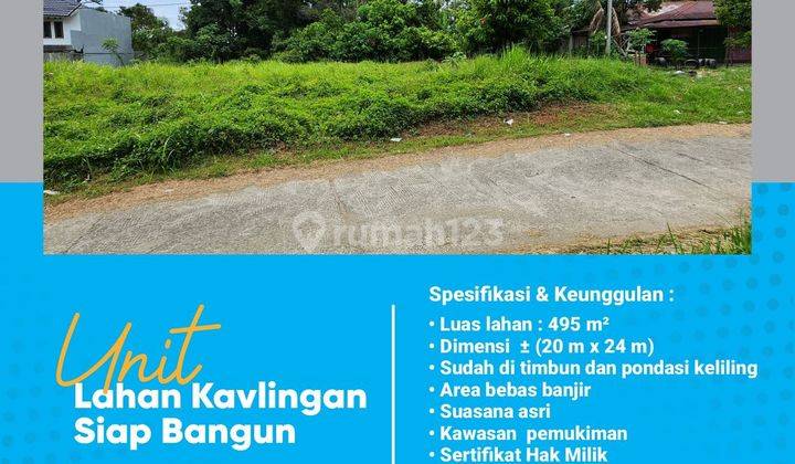 Tanah Kavling Siap Bangun Peruntukan Hunian Pribadi Investasi 1