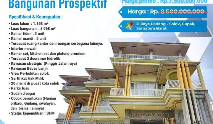 Rumah Siap Huni Mewah Peruntukan Hunian Pribadi, Gudang, Swalayan 1