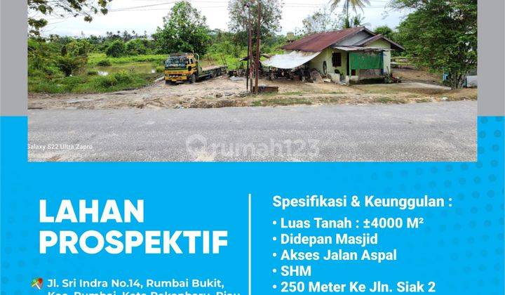 Tanah lahan Prospektif di Rumbai Pekanbaru 1