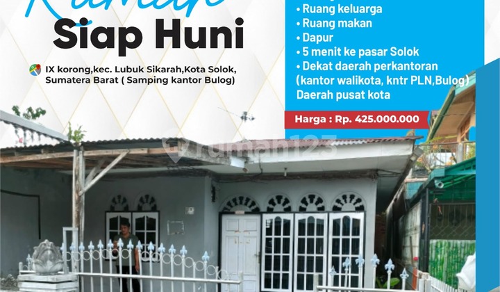 Rumah Siap Huni di Solok 1