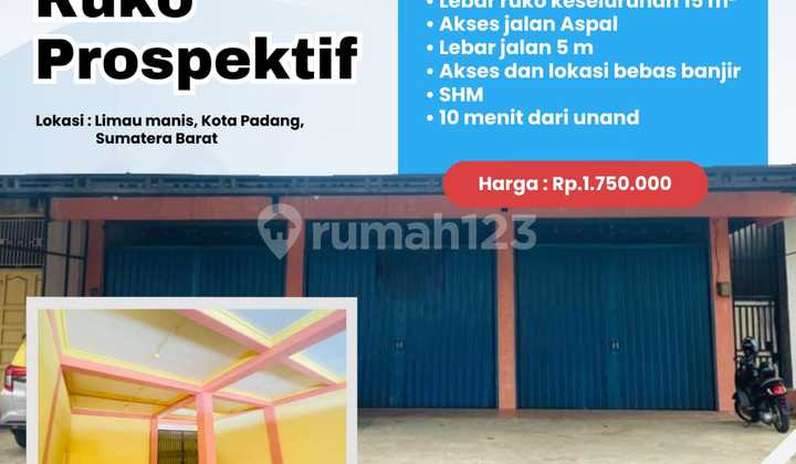 Ruko 3 Lantai di Padang 1