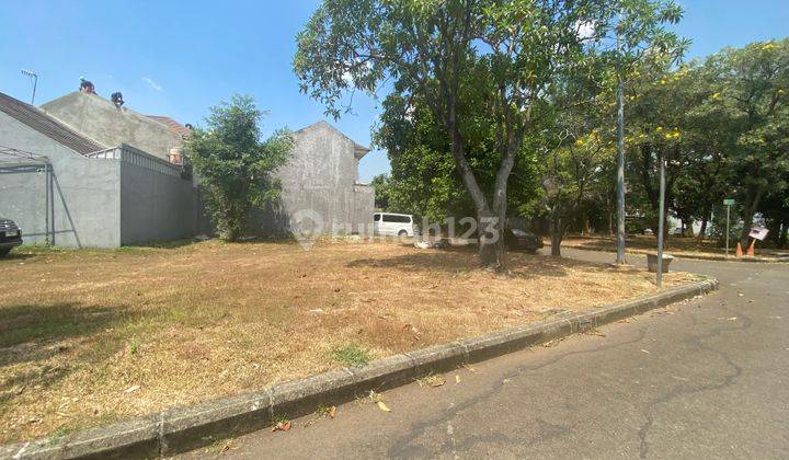 Dijual Kavling Hoek Siap Bangun View Taman Cluster Luas 283m2 Harga 6 Jutaan Per Meter Grandwisata Bekasi