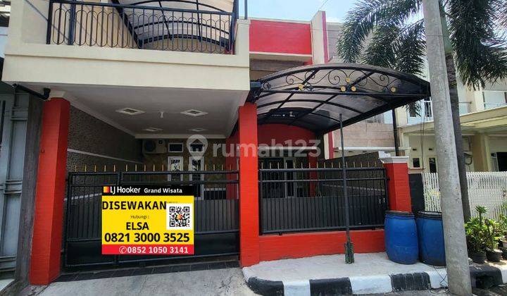 Disewakan Rumah 2 Lantai Semi Furnished Siap Huni Dengan Balkon Luas, 4+1 Kamar Tidur Luas 113 M2 Dalam Cluster Dengan Keamanan 24 Jam One Gate Security Sistem Terdapat Masjid di Area Cluster Mainroad A.yani, Bandung 1