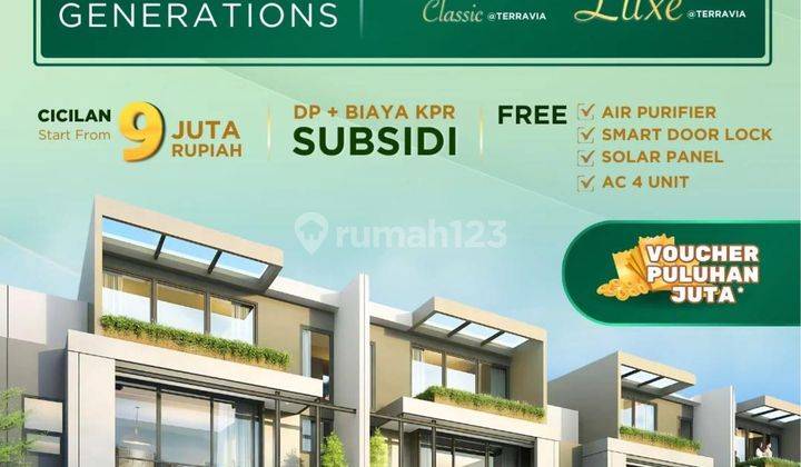  Terravia Belova Classic Terbaru Kawasan Dipusat Bsd City Free Dp 1