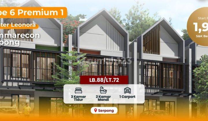 Leonora Summarecon Gading Serpong 1,9m Dp 5% Auto Approve & Ready Stok! 1