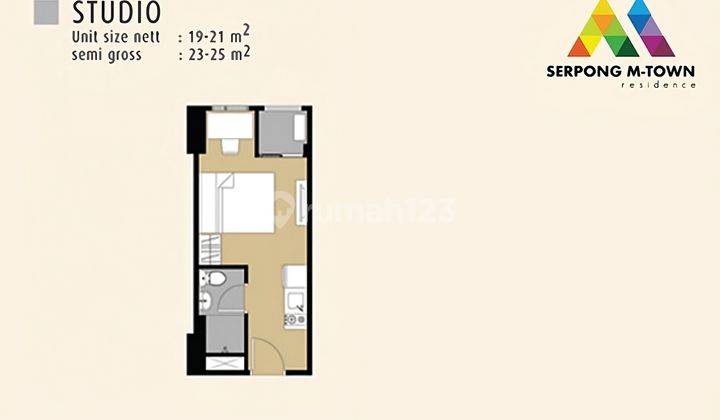 Sebrang Mall Sms Mtown Residence Studio Start500jt Gading Serpong 1