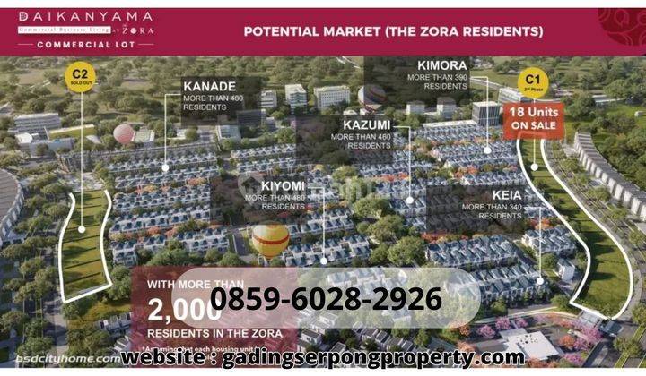 Kavling Daikanyama Commercial Business Living at The Zora BSD city START 17 Jutaan 1