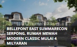 Bellefont Terlaris paling Murah Harga 4M Lebar 8 Gading Serpong 3 Lt 2