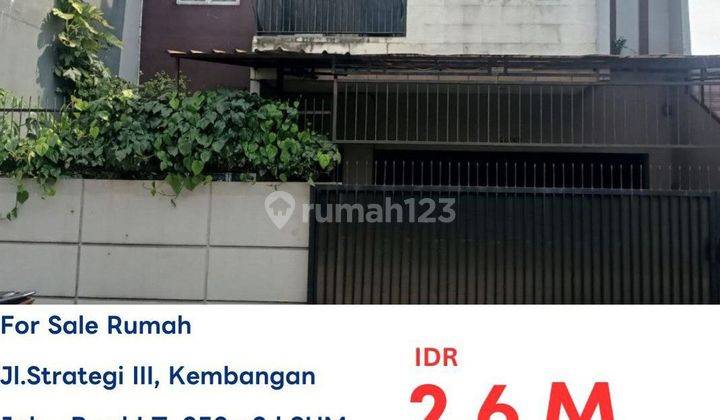 Lelang !!!! Rumah Msh Rapi Kav.hankam Joglo Lt.250m2  1