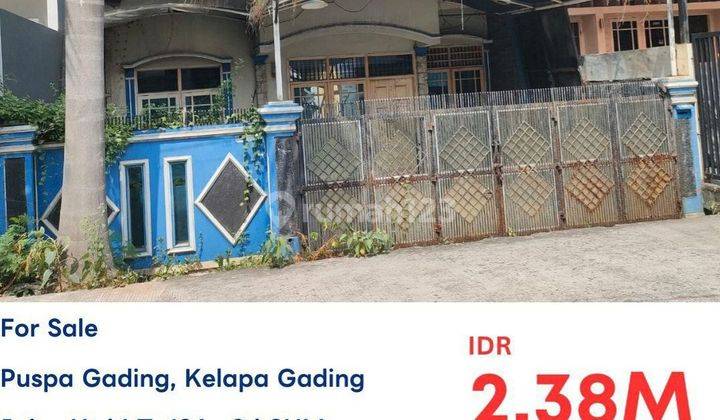 LELANG !!!! Rumah Tua Hitung Kavling Puspa Gading V 1