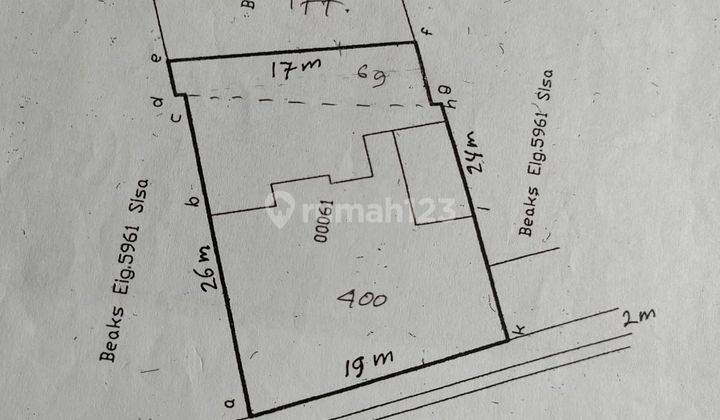 Rumah Tua Untuk Bangun Ulang Cocok Utk Kost Lokasi Way Besay 1