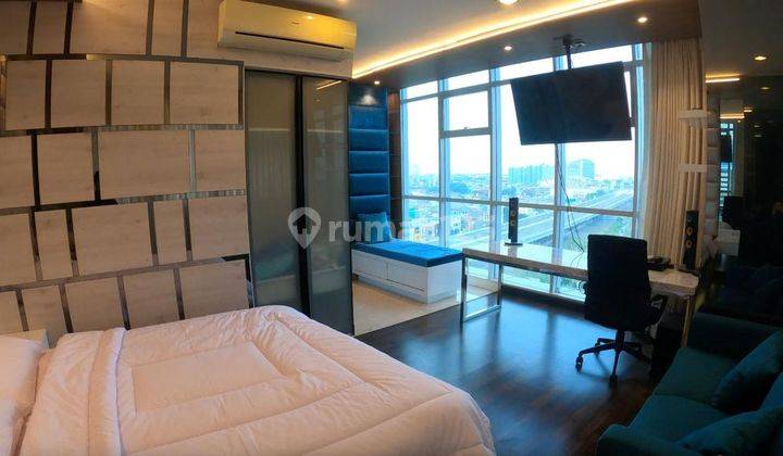 Apt M GOLD Tower lantai 10 view city. fully furnished. 2