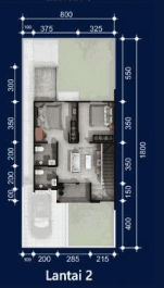 Rumah 2 Lantai Bagus Unfurnished SHM di Jl. Ciganitri, Bandung 2