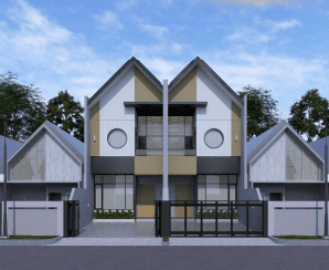 Rumah 2 Lantai Baru Unfurnished SHM Gaya Scandinavian Jepang di Mekar Wangi, Bandung 1