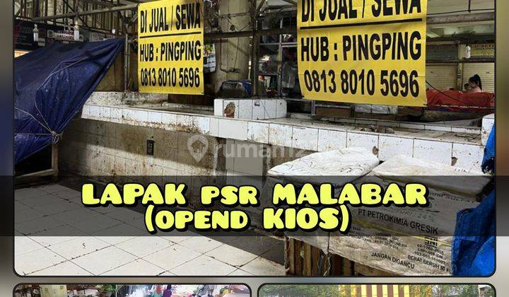 jual lapak/open kios, pasar MALABAR tangerang 1