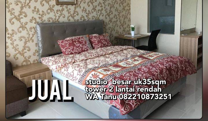 studio besar, furnish cakep, u residence karawaci tangerang 1