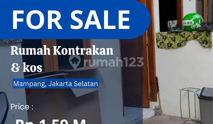 Dijual rumah kontrakan + kos sangat strategis di JakSel,.