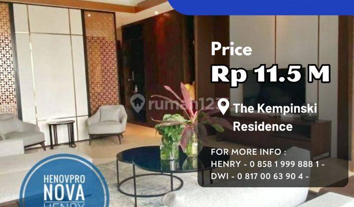 The Kempinski Residence 2+1 BR Best Unit And Best City View  1