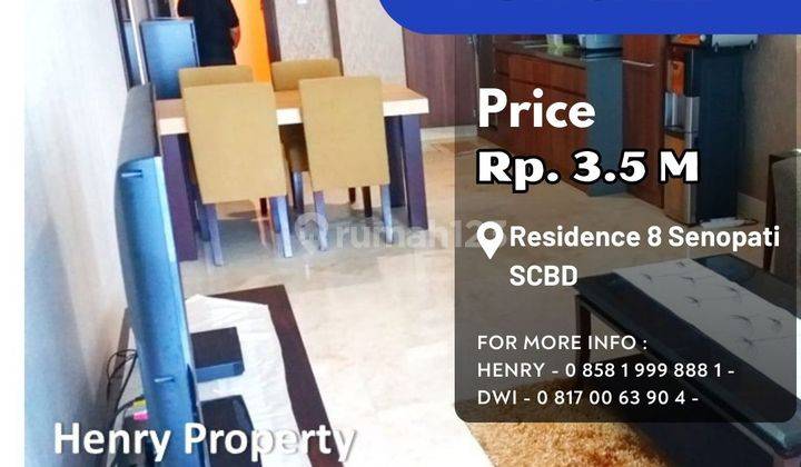 Residence 8 Unit Cantik 1 BR Furnish Pool View Turun Harga 1