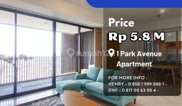 Turun Harga 1 Park Avenue 3+1br Full Furnish Dan Renov Jual Rugi 1