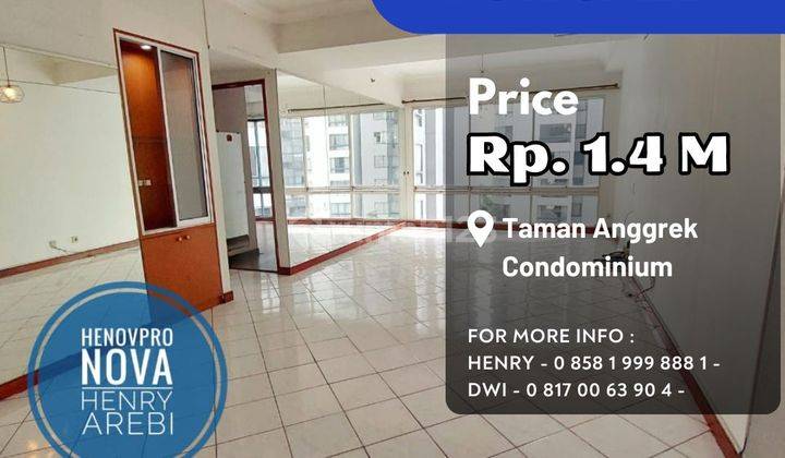 Turun Harga Taman Anggrek Condo Unit Sudut 2+1BR  1