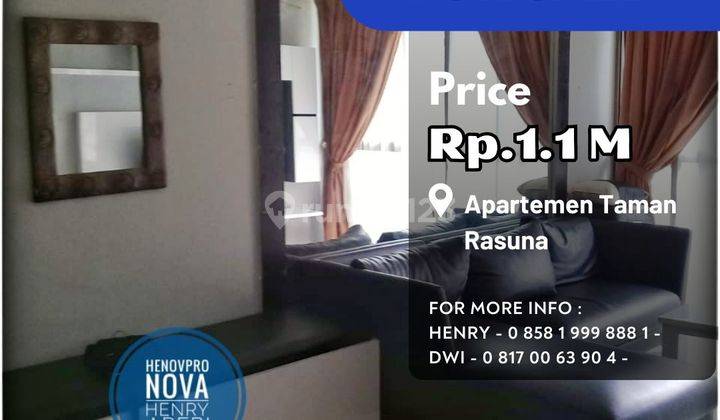 Turun Harga Dibawah Njop Taman Rasuna Unit 2+1BR Jual Bu 1