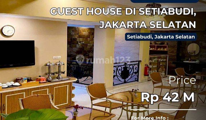 Dijual Cepat Guest House di Setiabudi, Jakarta Selatan 1