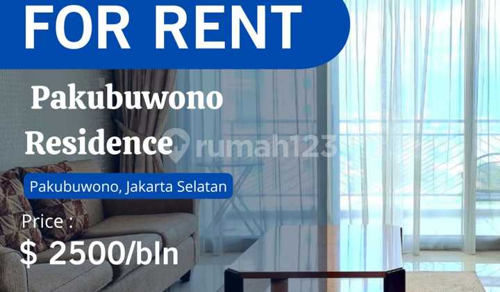 Pakubuwono Residence For Rent Best Unit 2+1 BR Full Furnish Pool 