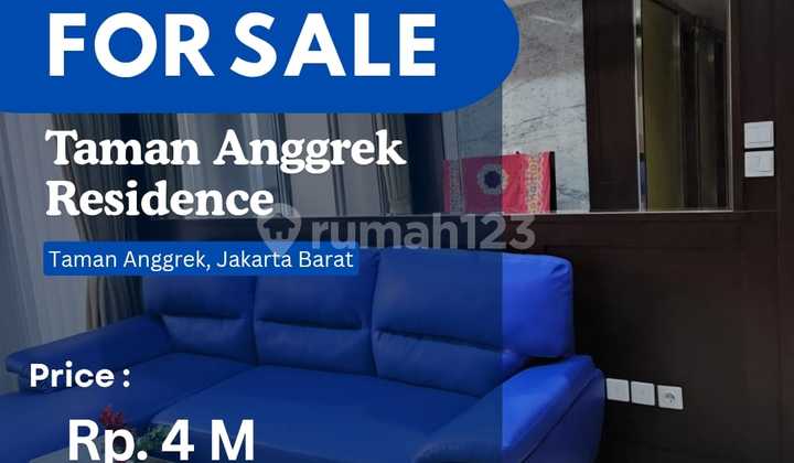 Dijual Cepat 3+1BR City View TURUN HARGA Taman Anggrek Residences