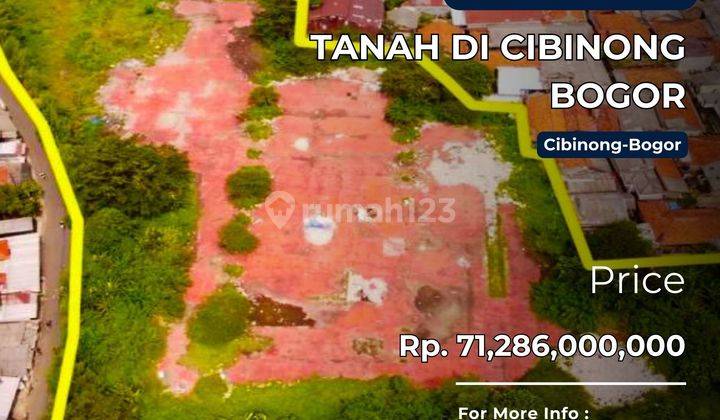 Dijual Tanah di Cibinong Bogor, Lokasi Strategis Dekat Jalan Raya 1