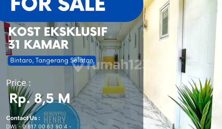 DIJUAL CEPAT KOST EKSKLUSIF DI JANTUNGNYA BINTARO