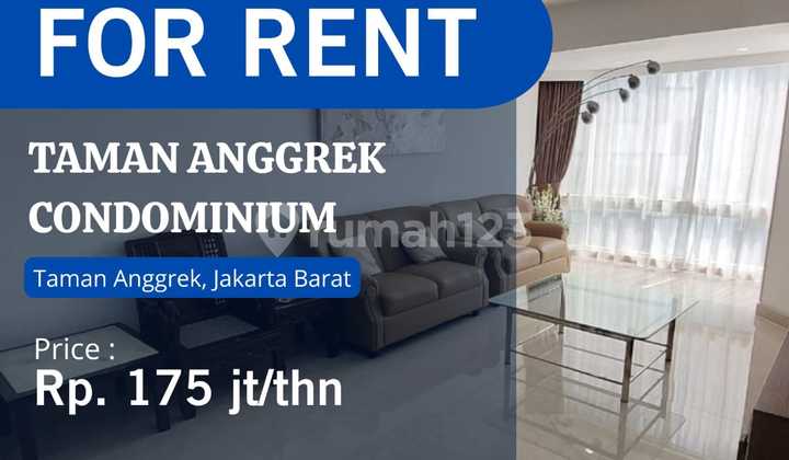 For Rent Best Unit 3+1BR Full Furnish Renov Mid Fl  Taman Anggrek