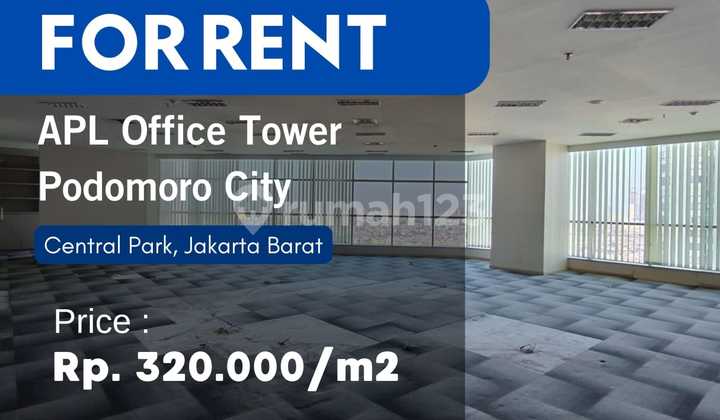 APL Office Tower For Rent Semi Furnished and Renovated Mid Floor