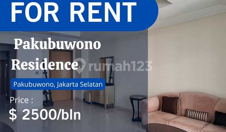 Pakubuwono Residence For Rent Best Unit 2+1 BR Full Furnish Pool 