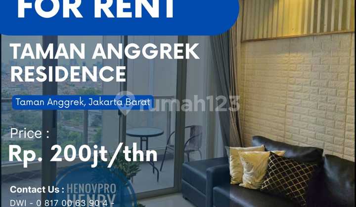 Taman Anggrek Residence Unit 3+1 Br Full Furnish Mid Floor Pool 1