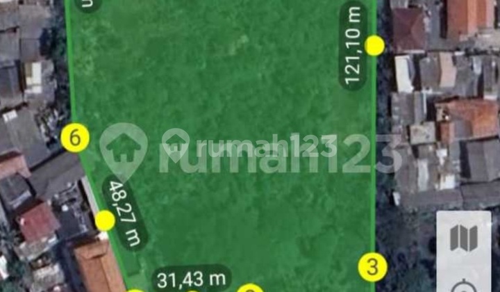 Land SHM on Gatot Subroto Main Road. Cimone, Tangerang.