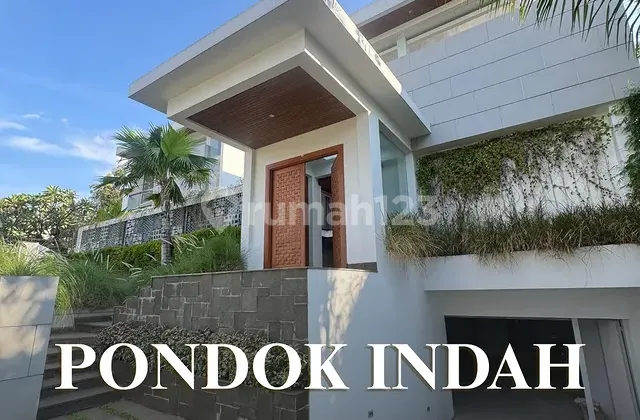 For Sale Luxurious House with Beautiful Garden Abundant Plants in Pondok Indah