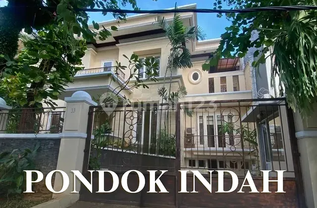 Rumah Mewah Luas + Basement di Kawasan Premium Pondok Indah