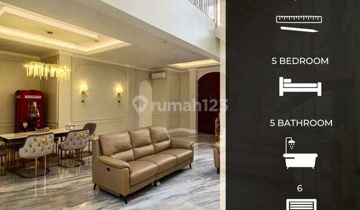 Dijual Rumah American Classic Full Furnished di Bintaro  2