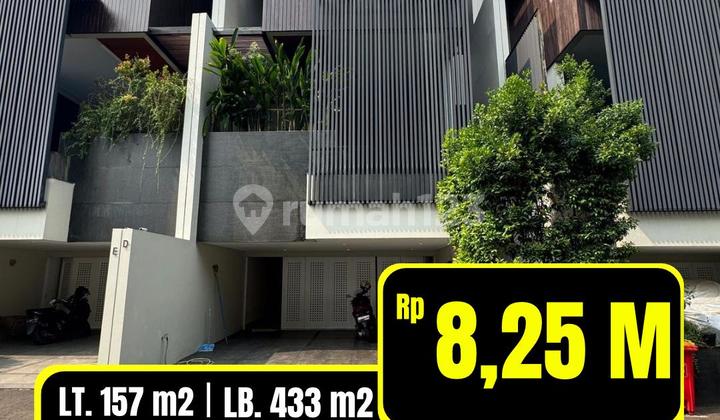 Dijual Modern Minimalist townhouse semi furnished di Cilandak Jakarta Selatan  1