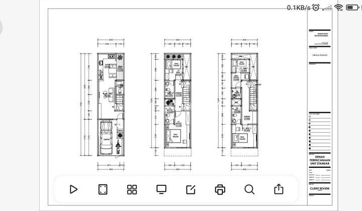 Rumah baru 3 lantai dengan jalan yang lebar di Kepa Duri Mas 2