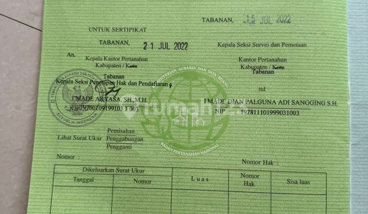 Di  Tanah Di Tabanan Bali