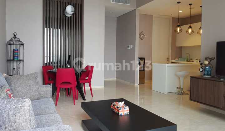 For rent 1 unit 2BR apartment in Saumata Alam Sutera Apartment Tangerang. 27th floor. fully furnished. private elevator. 2