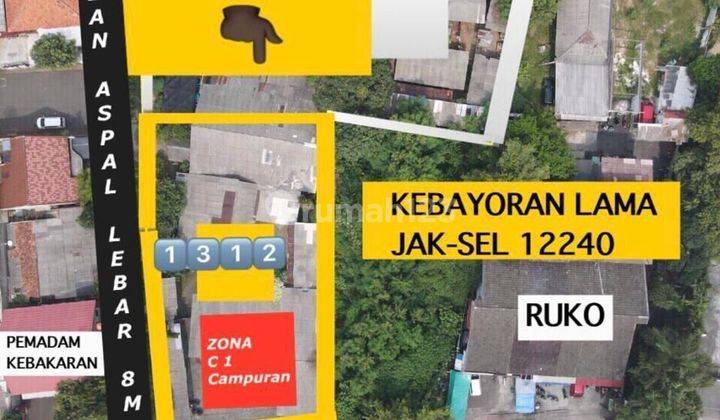 Dijual 2 kav di daerah Ciputat Raya Kebayoran Lama Jakarta Selatan  Lokasi sangat strategis. Hadap jalan raya 2